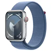 Apple Watch Series 9 45mm Silver Aluminium Case GPS + Cellular Sport Loop