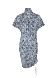 Isabel Marant étoile Lya Printed Stretch-jersey Mini Dress - Blue - 6 6
