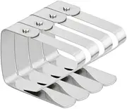 Table Skirt Clips 8pcs Stainless Steel Tablecloth Clamps 2.5cm Non-Slip Design for Outdoor Indoor Events