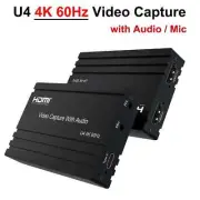 4K 60Hz Video Capture Card HDMI To USB 3.2 Live Streaming Recorder for Camera PC