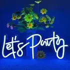 Let's Party Neon Signs 40x18cm LED Night Light Board USB Powered Party Switch AU