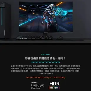 【GIGABYTE 技嘉】送無線鍵鼠組★GS32QC 32型 VA 2K 165Hz 曲面電競螢幕(1500R/HDR/FreeSync/TUV護眼)