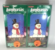 Light Styles Luminarias Snowmen Luminaires 2 Sets 20 Total Candles Christmas
