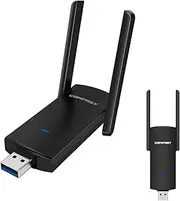 CF-924AC V2 Wireless Network Adapter, Support 1300Mbps Gigabit Dual Band 2.4GHz/5GHz with 2 High Gain Antenna for Computers As WiFi Receivers and Transmitters