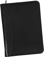 TEHAUX Zippered Portfolio Binder Business Folder Binder Padfolio for Women A5 Document Organizer Office Accessory