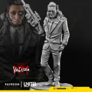 Mr. Noburu Yakuza Cyberpunk Unit9 Miniature 32mm Resin Printed Sci-Fi Tabletop