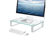 Computer Monitor Stand Riser Dual Metal Frames Laptop PC Screen