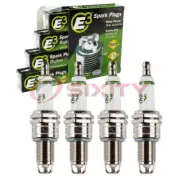 4 pc E3 Spark Plugs for 1976-1978 Nissan F10 1.4L L4 Ignition Wire Secondary bc