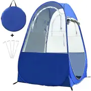 Ersam Pop Up Single Person Ice Fishing Shelter Rain-Proof UV-Protection Fishing Tent with Doors on Both Sides
