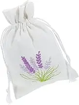 WATIIFUFU Empty Sachet Lavender Bags Sack Bag Portable Empty Sachets Cotton White