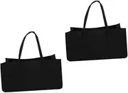 Cabilock 2pcs Firewood Storage Pack Felt Material Bag Large Storage Box Portable Firewood Container Water Resistant Easy to Carry Camping Accessories
