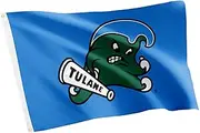 Desert Cactus Tulane University Flag Green Wave Flag Banners 100% Polyester Indoor Outdoor 3x5 feet Flags (Flag C)
