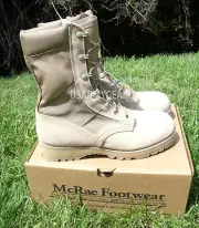 Made in USA Military ACU Desert Tan Army Combat Flight Work Boots Suede Vibram S