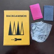 Vintage Retro AMTRAK TRAVEL Gomagnet MAGNETIC BACKGAMMON POCKET Board GAME