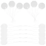 100 Pcs Elastic Rope Tag Tie on Tags Item with String Merchandise