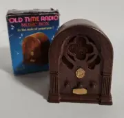 Vintage 1974 Old Time Radio Music Box Plays Happy Days Are Here Again