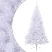 vidaXL Artificial Half Christmas Tree with Stand White 240 cm PVC