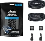 [Xpand] Quick Release Round-Lacing No Tie Shoelaces System with Elastic Laces - One Size Fits All Shoes