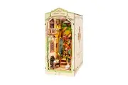Robotime Rolife ROKR Floral Corner DIY Book Nook Shelf Insert Kit TGB09