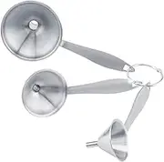 Cechoayuu Tiny funnels for filling small bottles,Set Kitchen small funnel funnels capsule filling kit ki