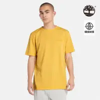 在飛比找Yahoo奇摩購物中心優惠-Timberland 男款亮黃色吸濕排汗短袖T恤|A2NYH