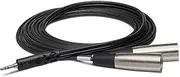Hosa 3.5 mm TRS to Dual XLR3M Stereo Breakout Cable, 3 Meter