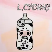在飛比找蝦皮購物優惠-【ZX31009】奶牛圖案奶瓶造型手機殼 iPhone手機殼