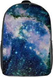 Space Pattern 17-Inch Backpack - Ergonomic Design Suitable for Storing Laptops C