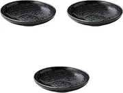 Set of 3, Indigo Dyeing 7.5 Deep Plates, 9.1 x 2.2 inches (23 x 5.5 cm) | Setomonohonpo