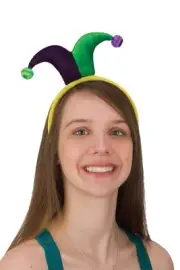 Mardi Gras Light-Up Marionette Headband Fancy Dress Halloween Costume Accessory