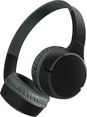 Belkin SoundForm Mini Kids Wireless Headphones with Built in Microphone, On Ear Headsets Girls and Boys For Online Learning, School, Travel Compatible with iPhones, iPads, Galaxy and More - Black