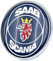 1PC New for SAAB 9-3 900 9000 Car Front Hood Emblem Badge 50mm 4522884 Blue