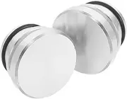 CLISPEED 2pcs Car Cigarette Lighter Cover Outlet Covers Dash Power Outlet Cover Cigarette Lighter Port Cover Cigarette Lighter Socket Dust Cap Cigarette Lighter Dust Cover Alloy Silver