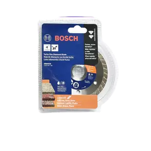 BOSCH博世 標準渦輪連續邊鑽石鋸片 1.2mm 鑽石圓鋸片 DB442S 4吋 砂輪機切片 2610057138