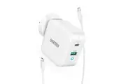 Choetech 65W Dual 2 Port PD Charger GaN Tech USB C Fast Charging AU Wall Adapter