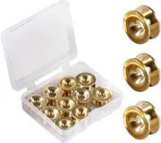 SPEEDWOX 10 Pcs Grass Trimmer Head Eyelets Sleeve String Trimmer Replacement Parts Brush Cutter Head Parts Mower Accessories for Garden Engine String Trimmers with Plastic Storage Box