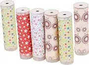 BCOATH 6Pcs Printed Kaleidoscope DIY Kit Educational for Hands Learning Random Colors Fun Craft Activity for Develops Skills Creativity Random Color