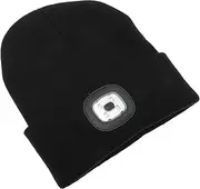 [ANDRESLAD] Rechargeable Led Hat for Night Running Wide Brim Sun Hat Women Bike Cap Outdoor Camping Gear Black