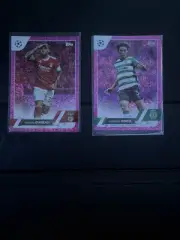2022-23 Topps UEFA Pink Sparkle Nicolas Otamendi & Hidemasa Morita
