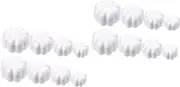 STOBOK 2 Sets 8pcs Foam White Pumpkin Foam Craft Pumpkin Balls White Foam Pumpkins Harvest Pumpkins Halloween Table Decorations Halloween Decors Assorted Child Autumn