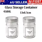 18PCS 450ML Glass Jars Kitchen Food Candy Spice Cookie Storage Container Small