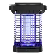 Solar Powered Bug Zapper EM02 Portable Outdoor Mosquito Killer Lamp High Voltage Electric Insect Repellent Stainless Ste