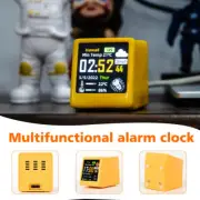 Mini WiFi Weather Station Temperature Humidity Time Alarm Clock Desktop Decor
