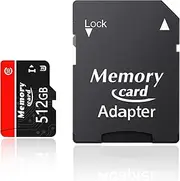 MicroSD Card MicroSDXC 512GB Memory Card Class10 High Speed Card for Smartphone Digital Camera PC and Surveillance