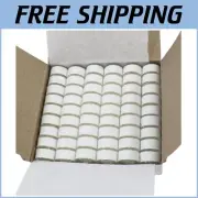 Versatile 108 Pre-Wound Bobbins - 109 Yards of Durable White Embroidery Thread