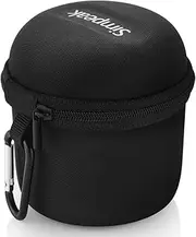 Simpeak Bluetooth Speaker Case, Mini Bluetooth Speaker Bag Compatible with Anker Soundcore Mini/Soundcore Mini 3 Wireless Speaker with Carabiner, 80 × 80 × 91 mm, Black