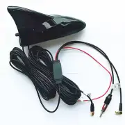 Car Roof Aerials Shark Fin Antenna GPS DAB FM/AM Signal Amplifier Radio Tuner (for: Honda Civic)