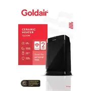 Goldair Oscillating Fan Heater 1500W Black