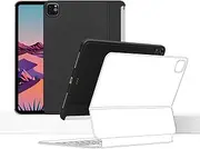 EISSCCE iPad Pro Case - Compatible with Magic & Smart Keyboard Folio, Works with 2020-2022 12.9" iPad Pro, Magnetic Case Supports Apple Pencil Charging (Black)
