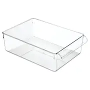 iDesign Linus 29.2x20.3cm Storage Bin Kitchen Fridge/Pantry Food Organiser Clear